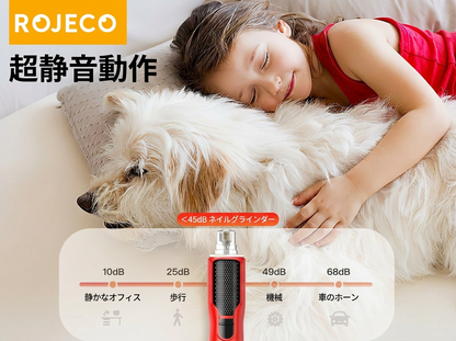 ROJECO Cyclone™ プレミアム ペット電動ネイルグラインダー